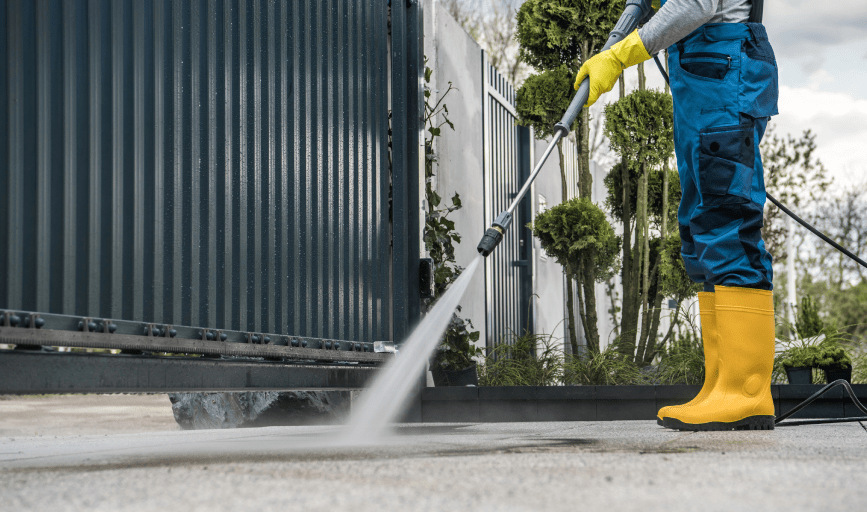 PARKING LOT PRESSURE WASHING